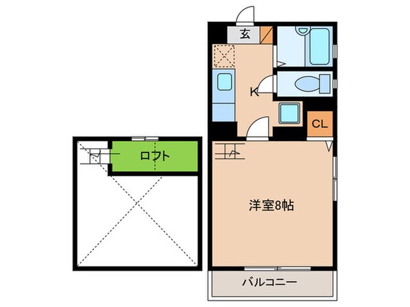 ピアレス南片江の物件間取画像